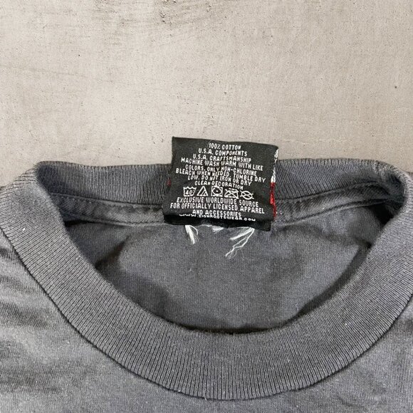 Vintage Johnny Cash Zion Rootswear T-shirt Dont Take your Guns to Town 2004 Y2K - Picture 5 of 10